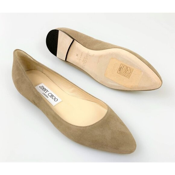 NWT JIMMY CHOO Suede Flats - Picture 3 of 7